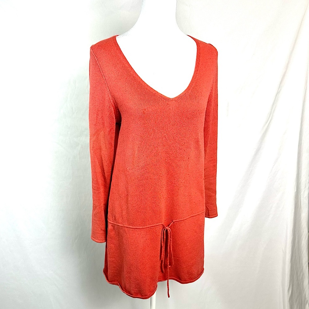Eileen Fisher Coral Tunic Sweater Top